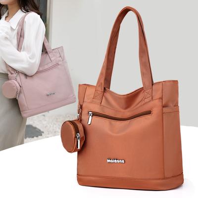 Women's Tote Bag Versatile Lightweight Anti-splashing Nylon Bag Leisure Commuter Mother and Child Bag Fashion Handbag