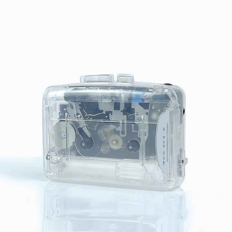 Portable Cassette Player with Speaker, Radio, and Headphones for English Listening and Playback