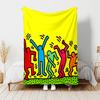 1pc Blanket Keith Haring Ascending2 Print Design, Lightweight Blanket for Sofa, Bed- Soft &Warm, Gift for All Seasons like Christmas, Halloween