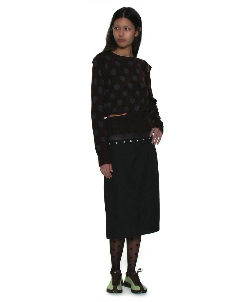 Partimento Woman (Set) Three-Way Transform Pleated Skirt_Black