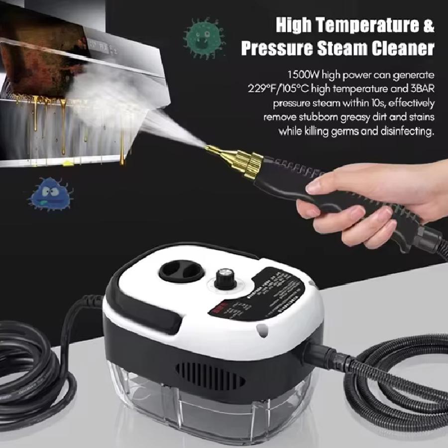 1500W Steam Cleaner High temperature Jet Washer Range Hood for Kitchen Air Conditioner Car Cleaning Machine Home Appliances