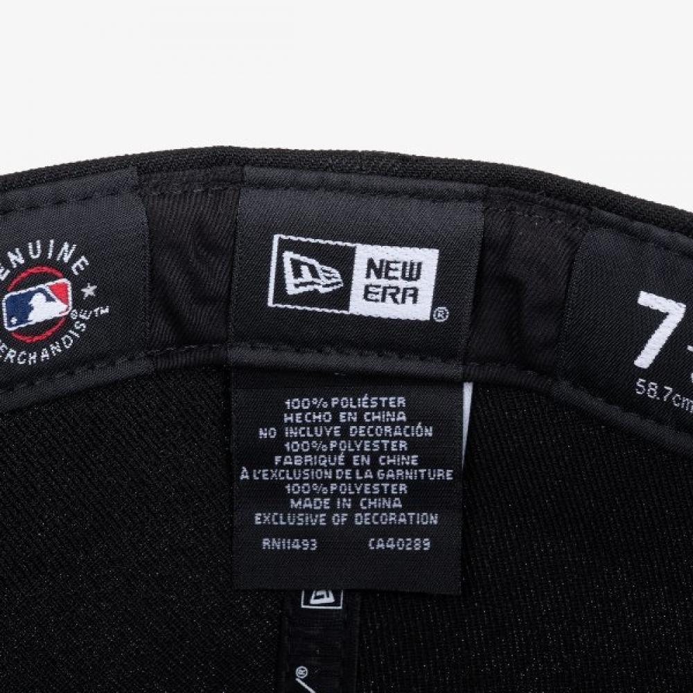 New Era Mlb Los Angeles Dodgers Basic Fitted Cap Black Black 11591150
