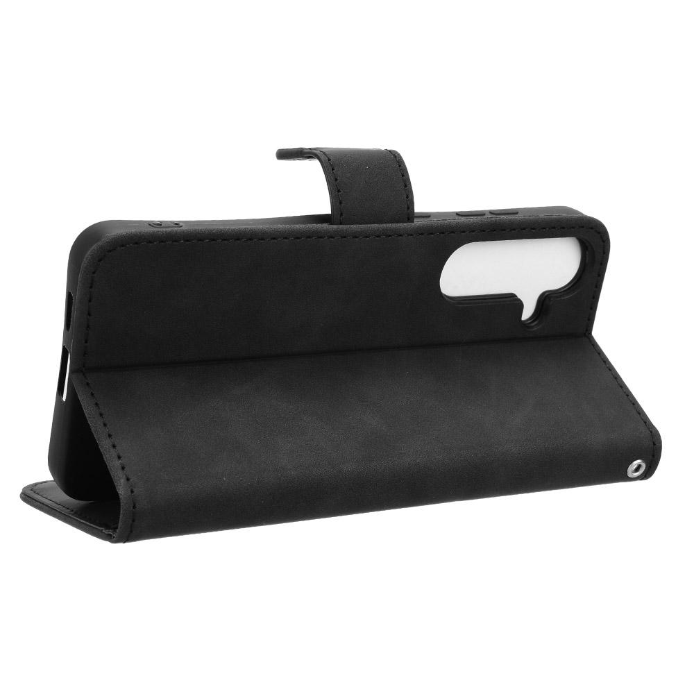 For Samsung Galaxy S25 FE Leather Case Skin Feel Anti Drop Wallet Flip Phone Cover