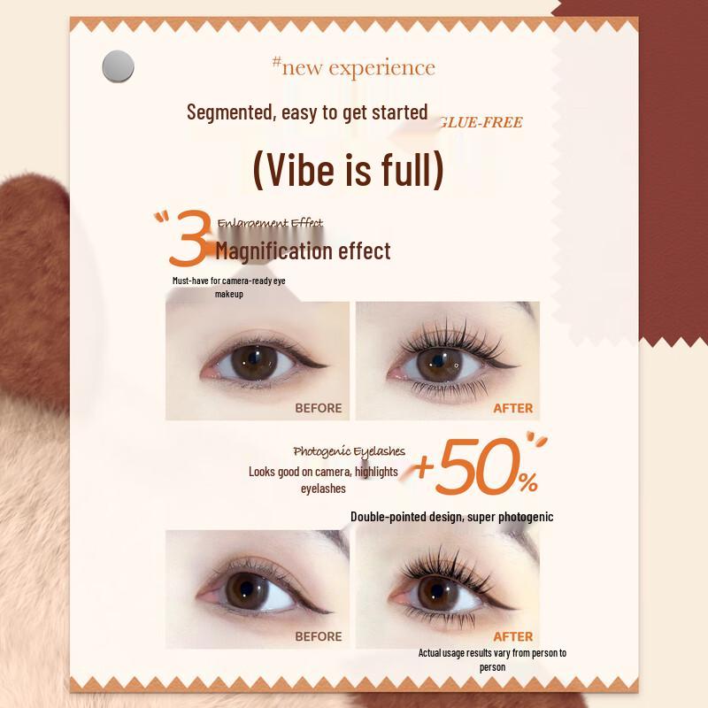 Mr. Wish Glue-Free Self-Adhesive Lamb Horn False Eyelashes