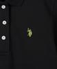USPOLOASSN Cotton Blend Long Sleeve Collared T-Shirt_Black
