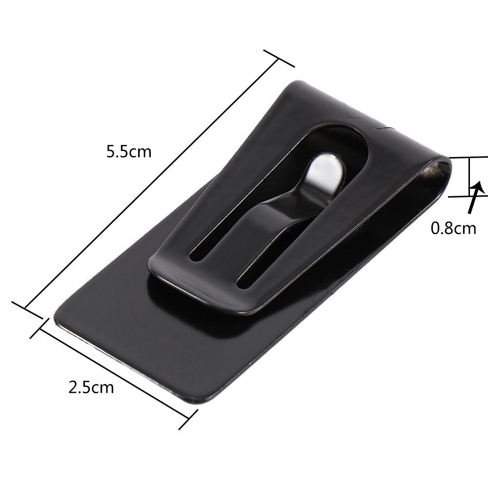 Business Card Holder Metal Clip Bill Clip Stainless Steel Money Clips Hollow Cash Holder ID Card