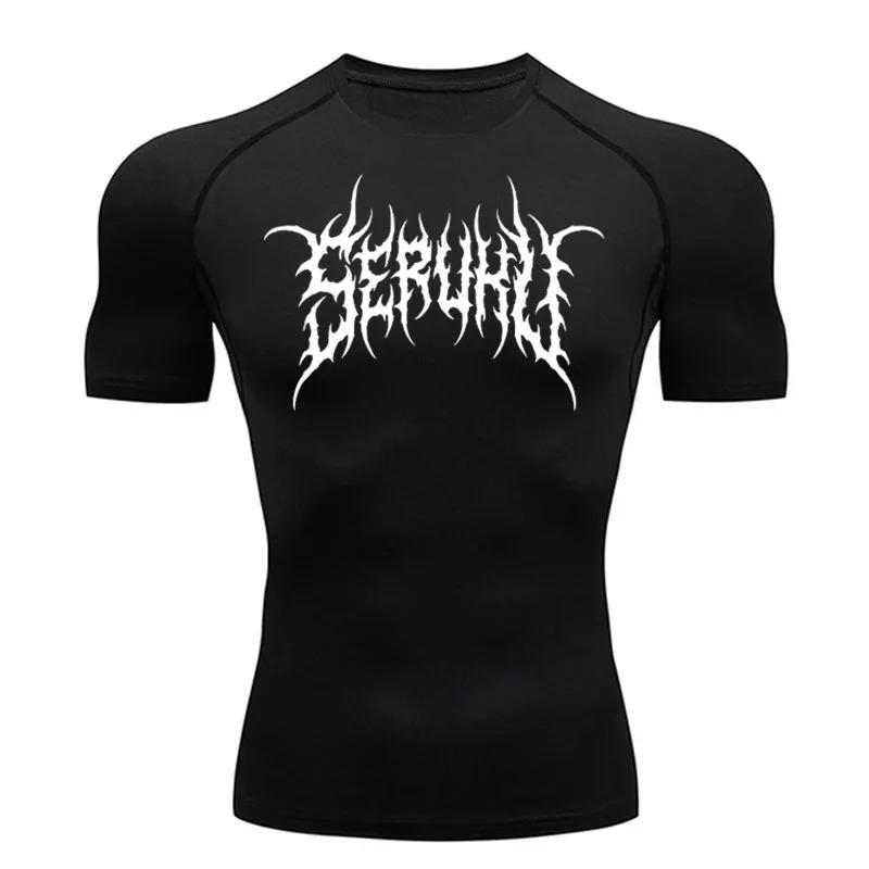 Gym T-Shirt Men s Running Compression Jogging Protection Summer Fitness High Elasticity Fashion Workout Quick Dry Tops Sport Tight Fit S