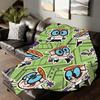 Cartoon Cute D Dexter's L LabS Blanket For Sofa Office Bed Plane Travel Sleep Read Relax Camping Soft And Warm