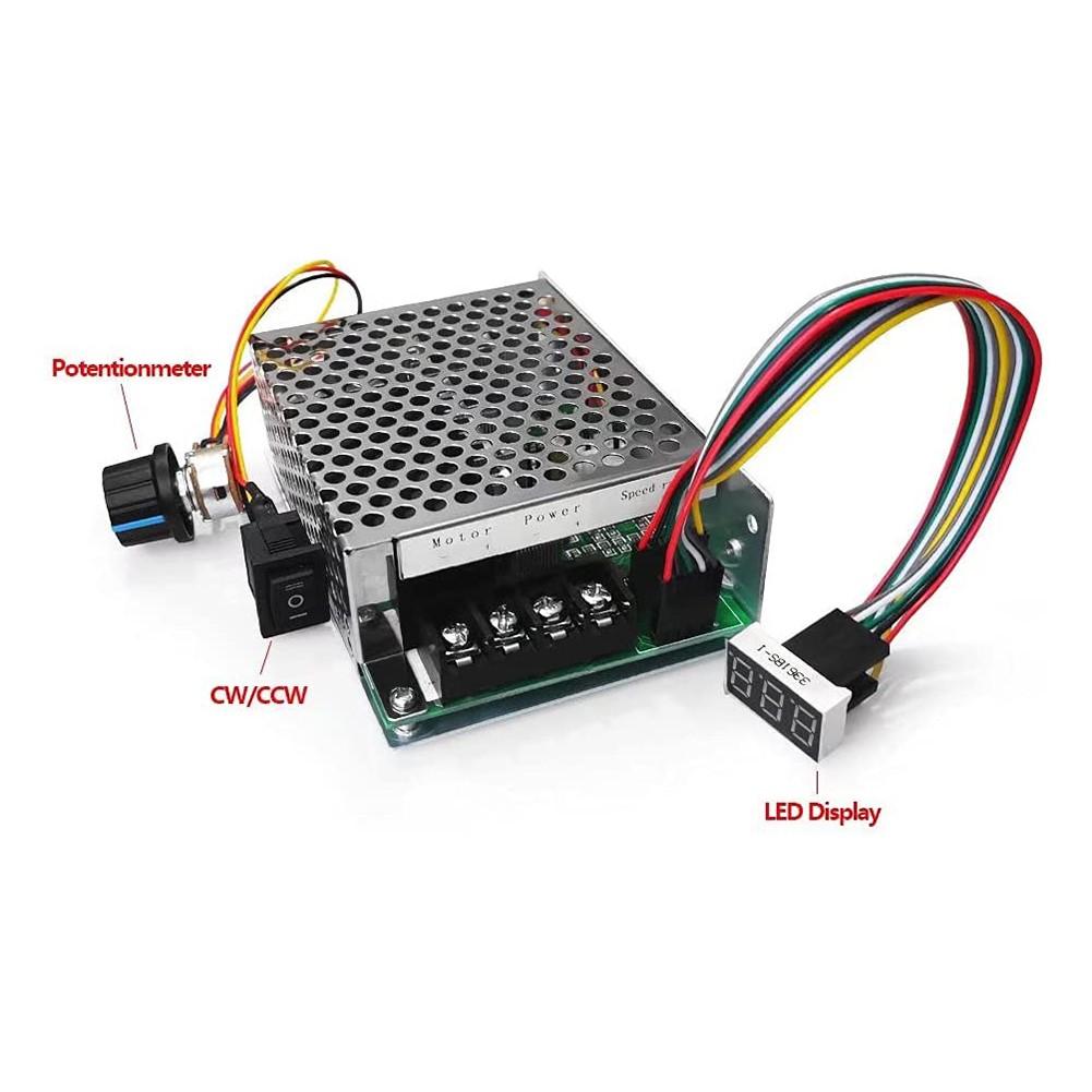 DC 10-55V MAX 60A PWM Motordrehzahlregler CW CCW Reversibel 12V 24V 36V