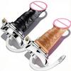 FRRK BDSM SM Toy Male Chastity Lock Device Realistic Attachable Dildo With Flat Cock Cage Silicone Catheter Urethral For MenGood Product