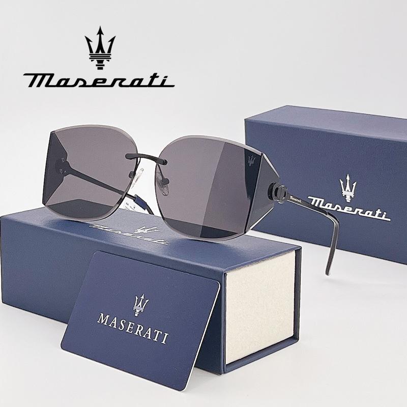 

MASERATI Luxury Sunglasses Nylon Sunglasses UV400 Sunglasses for Driving Cycling Beach Outdoor for Men Women Trendy Design No Case