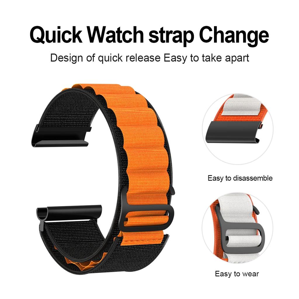 Soft High mountain nylon For Whoop accessory designed to fit both Whoop 4.0 3.0 devices offering a perfect replacement band
