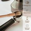 Perie de curățare pentru aparat de cafea, râșniță de boabe de cafea și espressor, mâner din lemn și peri moi din lemn pentru cafea
