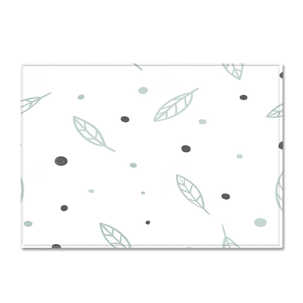Textured Large Carpet Feather Wind Bedroom Floor Mat