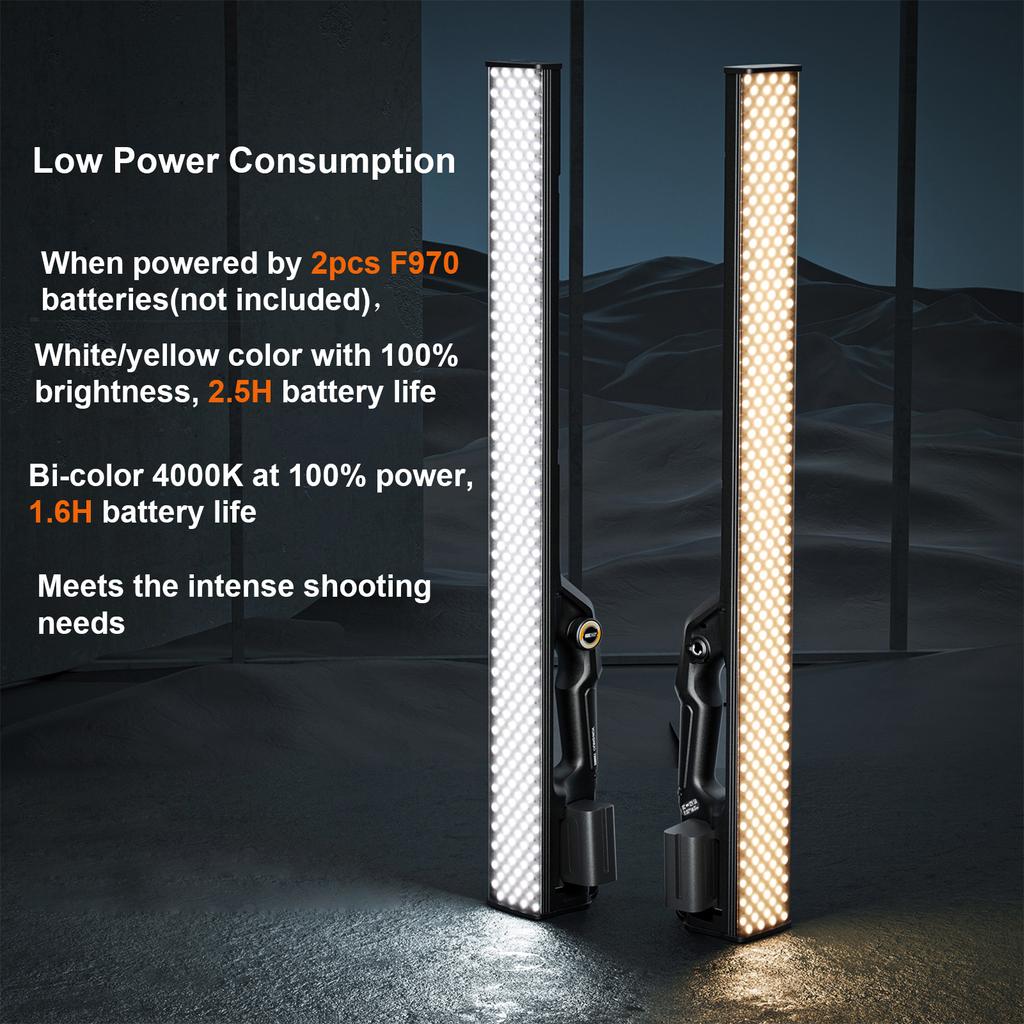 YONGNUO YN660S Handheld Light Stick LED Video Light Wand 3200K5600K BiColor CRI95+ Dimmable 12