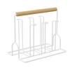 Glass Drying Rack Prevent Slip Hanging Storage Cup Draining Stand with Wooden Handle for Home Coffee Table