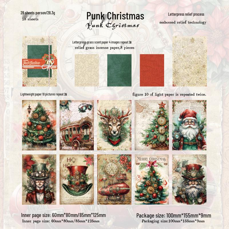 MòMò Christmas Island Series: Embossed Letterpress Journal Decoration Papers, Double Pack