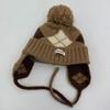 Autumn and Winter Sweet Ear Protection Knitted Hat Children's Colorful Rhombus Plaid Simple Wool Hat Warm Bald Hat