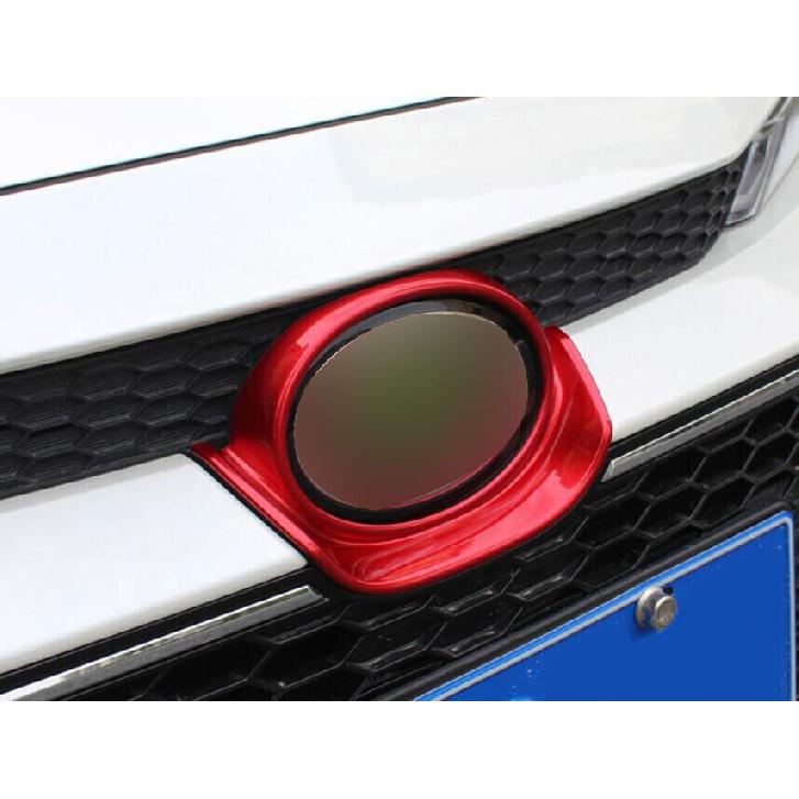 For Toyota Corolla 2020-24 Gloss Red Front Mesh Grill Emblem Badge Frame Trim 1P
