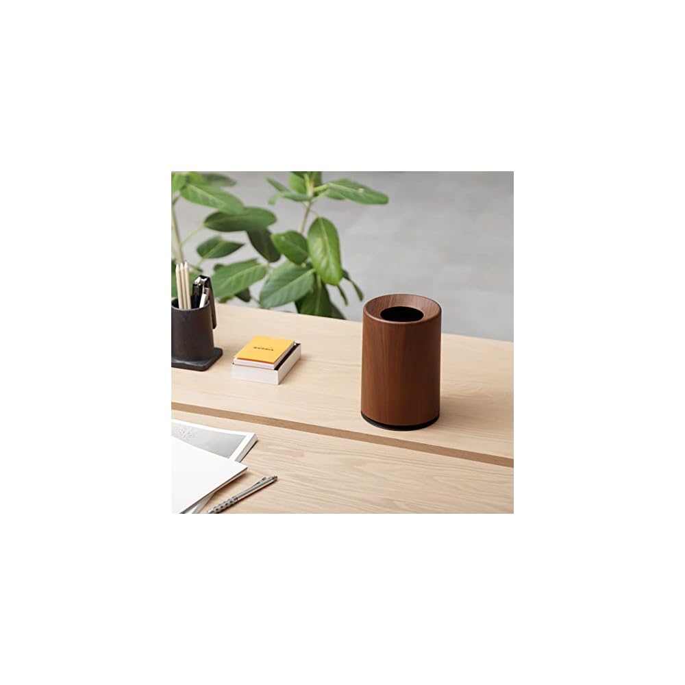 Ideaco Mini TUBELOR Rosewood Round Trash Can, 12L, 212RW