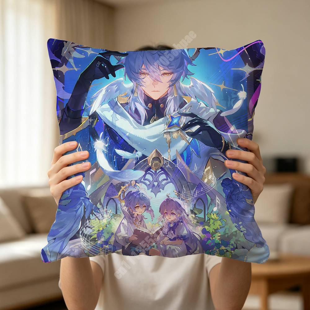 Sunday Robin Honkai Star Rail Pillow Cover Cushion Case Sofa Couch Modern Apartment Decor Family Furnishing