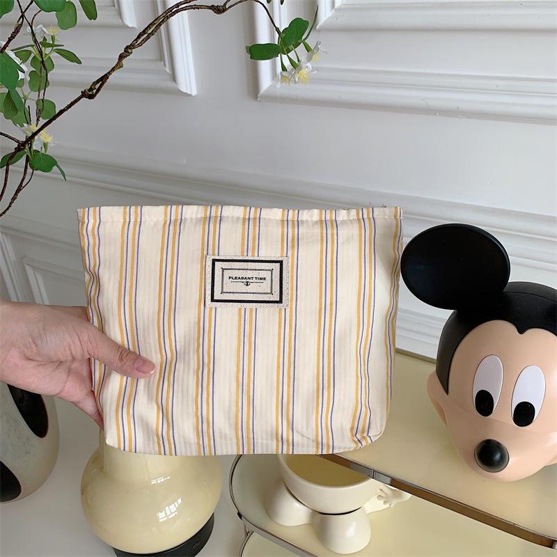 

Полосатая косметичка, модная сумка для хранения средств по уходу за кожей, дорожная портативная сумка для стирки