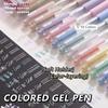 6Colors/Set Press Type Colored Gel Pen Students Diary Marking Drawing Colored Pen  Students
