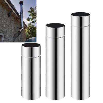 Silver Stove Pipe Stainless Steel 1pc 2.3in 20-40cm 20/30/40cm