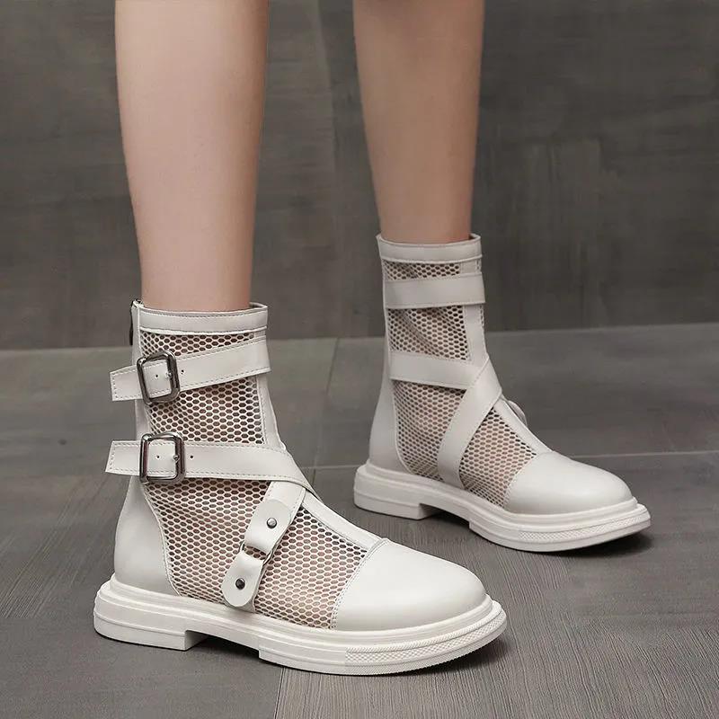 Botas Martin Net de Verano Para Mujer Botas Net Impermeables Todo Partido  Botas Huecas Planas Finas Botas Cortas comprar a buen precio — entrega  gratuita, reseñas reales con fotos — Joom