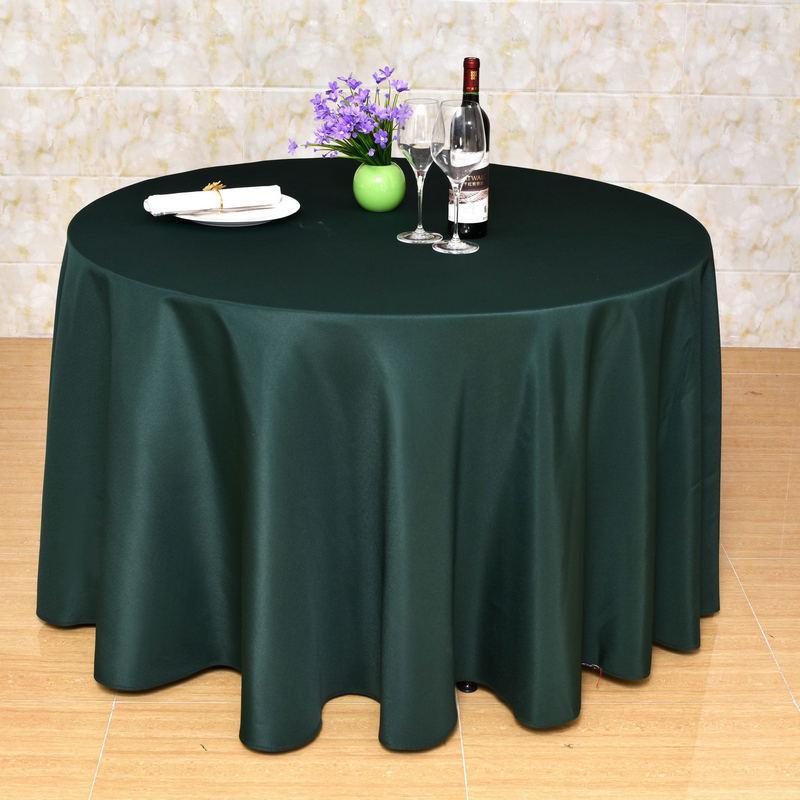 Advertising Exhibition Tablecloth Tablecloth Round Table Skirt Skirt Plain Weave Solid Color Zhu Wenwei Gauze Material Round Tablecloth
