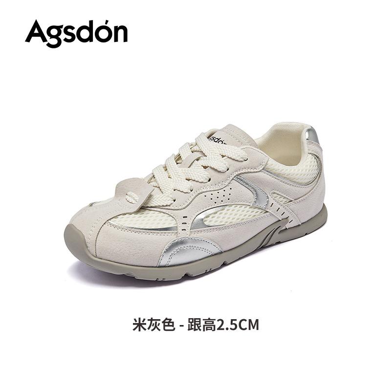 Augustus Dengde training shoes 2025 new summer flat-bottomed haze blue racing shoes lightweight Forrest Gump sports and leisure shoes