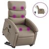 VidaXL Electric Massage Recliner, Relaxation Chair with Adjustable Backrest and Footrest, Seat of 3204067