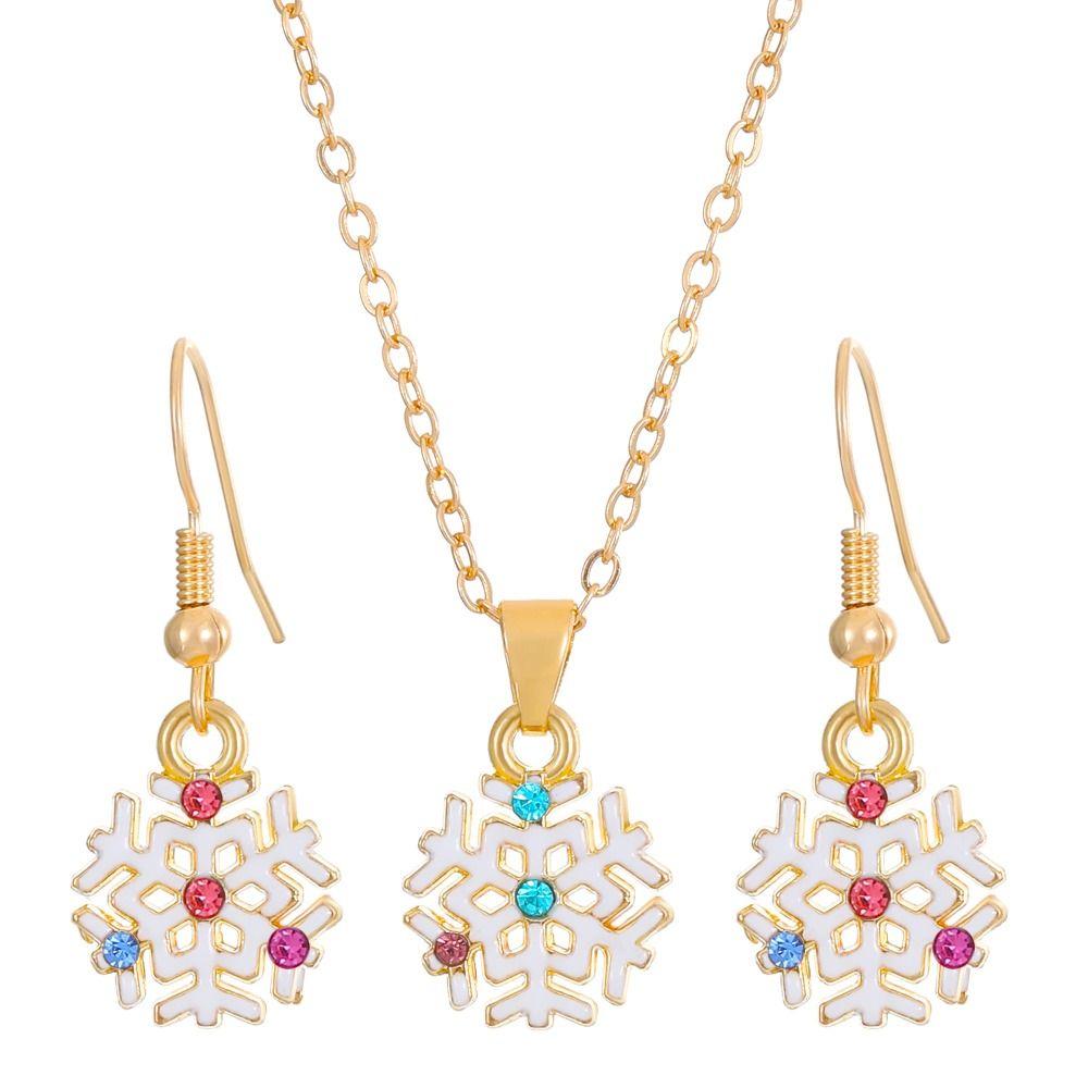 Elk Christmas  Jewelry Set Santa Xmas Dangle Earring Unique   Gift