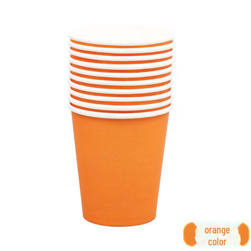 Pahare de Hârtie Colorate în Dungi pentru Decor de Petrecere și Celebrații