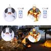 Foldable Football Bulb Solar Light 4 Leaves Outdoor Camping Torch Adjustable Lights Flashlight