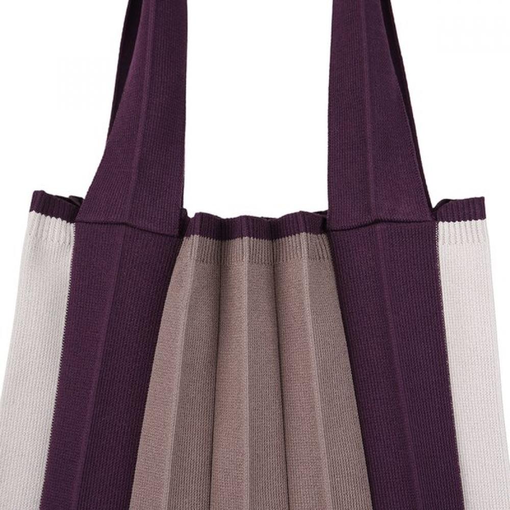 Pleatsmama Two Way Shopper Bag Purple