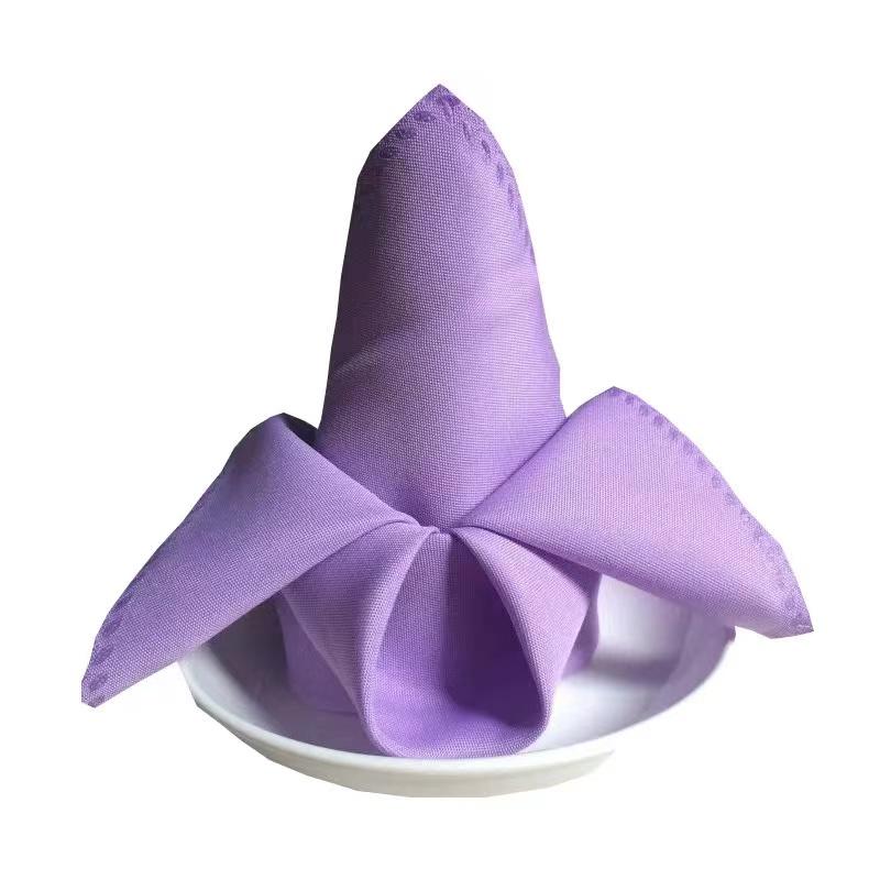 New Style 100% Polyester Visa Hotel Wedding Decorative Table Linen Napkin