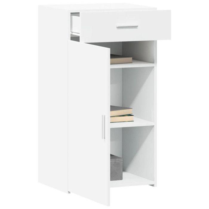 VidaXL White Buffet 50x42.5x93 Cm Engineered Wood, Cabinet, Sideboard, Storage Cabinet, Cupboard, 846292