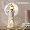 LED Night Light Lighthouse with Montion Sensor, RechargeableTabletop Lamp, Moonlight Projection Lamp for Indoor Ambient Light
