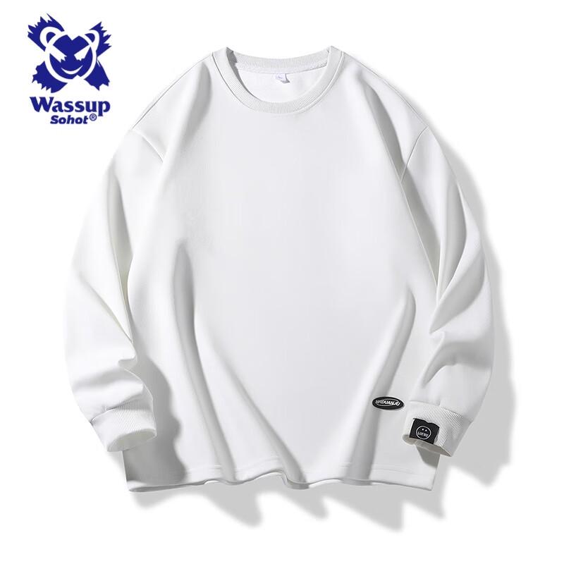 Wassup Sohot Men's Casual Crew Neck Sweatshirt