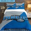 Set Biancheria da Letto 3 Pezzi Orlando Basketball Team, Include 1 Federa Copripiumino e 2 Federe Cuscino, Regalo Perfetto per Natale, Ideale per Camera da Letto, Stanza dello Studente