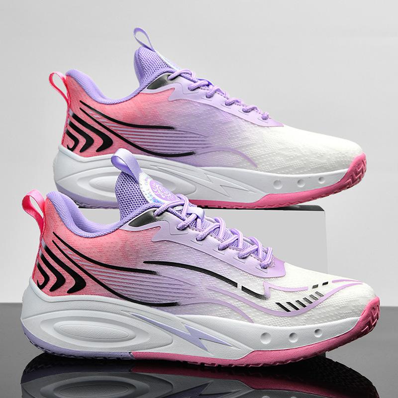 Mandarin Duck Color Basketball Shoes New Casual Shoes Outdoor Running Shoes Rubber Sole Cement Ground Actual Combat Youth Sports Shoes