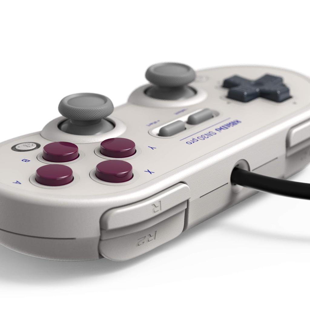 8bitdo SN30 Pro USB Gamepad Wired Game Controller for Windows, Steam, Raspberry Pi, and Switch (G Classic Edition)