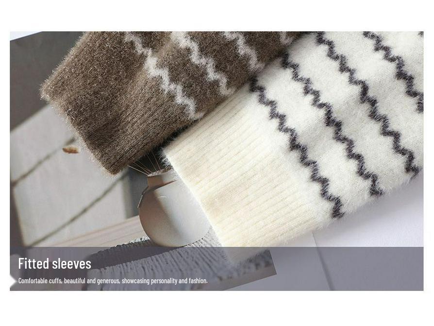 Herr Mink Cashmere Höghalsad Tröja - Vinter Förtjockad Stickad Trend