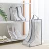 Boot Storage Bag Waterproof Dustproof Transparent Shoes Protection Bag Zippered Portable Boots Pocket Household Travel Storage