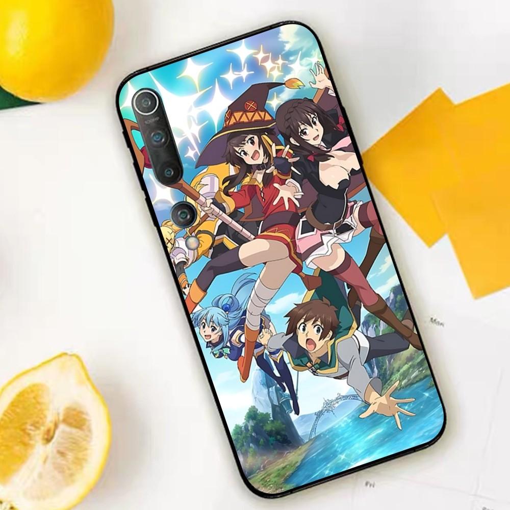 Megumin Anime K-KonoSuba Phone Case For Xiaomi Mi 5X 8 9 10 11 12 Lite Pro 10T PocoX3pro PocoM3 Note 10 Pro Lite