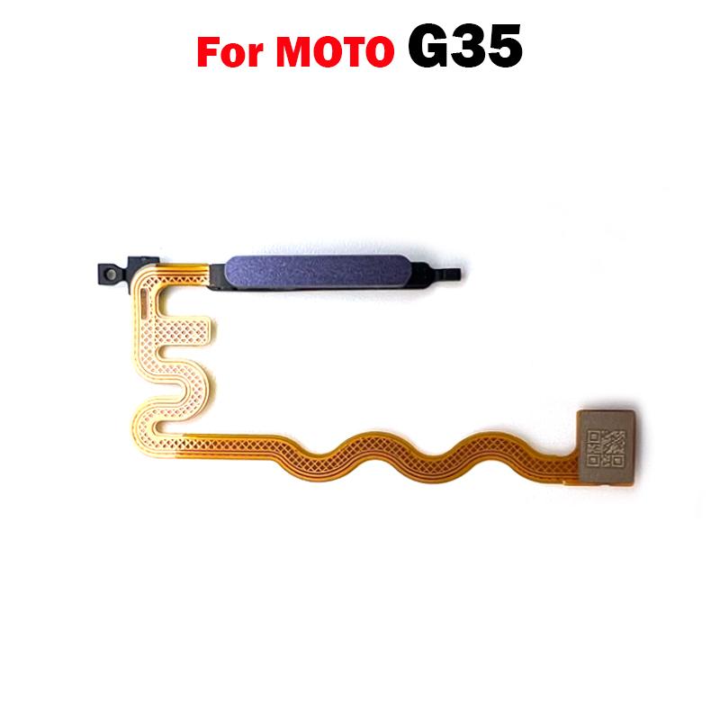 Per Motorola Moto G35 Pulsante Accensione Spegnimento Tasto Sensore Impronte Digitali Cavo Flessibile Componenti di Ricambio