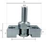 Floating Joint FYZIAA/FNZEAA-M3/4/5/6/8/10/14/18 Cylinder Connector, Internal & External Threads