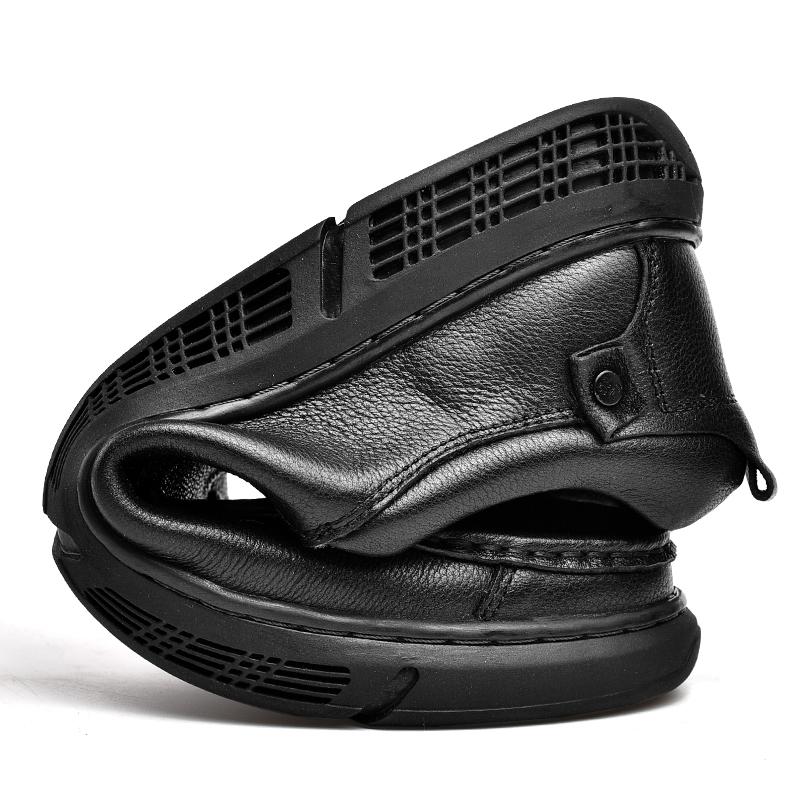 Męskie buty codzienne z prawdziwej skóry, buty biznesowe, mokasyny
