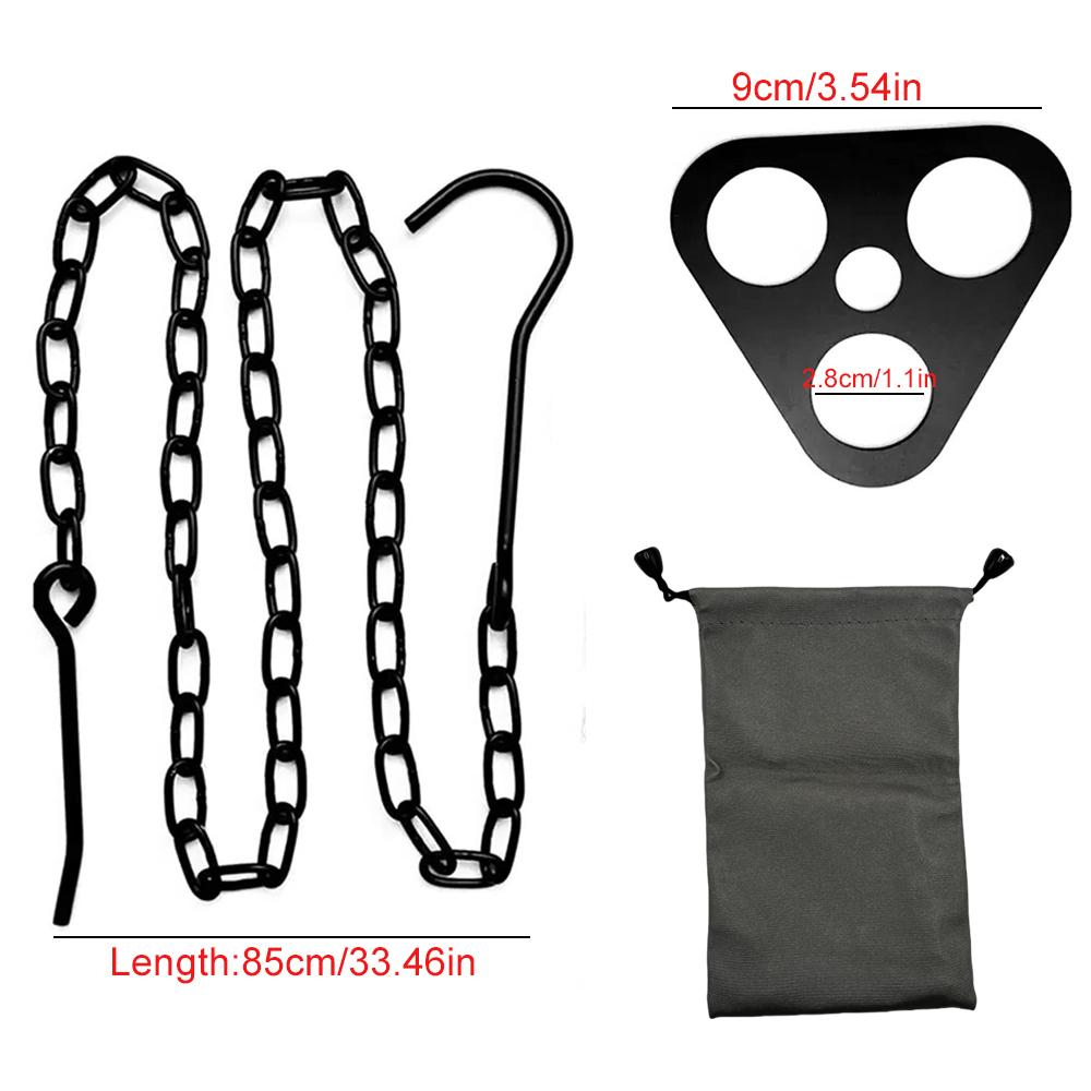1Pc Portable Camping Gear and Equipment Detachable Outdoor Barbecue Tripod Hanging Rack Campfire Cooking Accessories Set